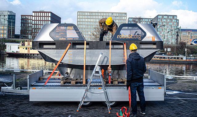 自動運転ボート「Roboat」、フルスケールでアムステルダムの運河に登場