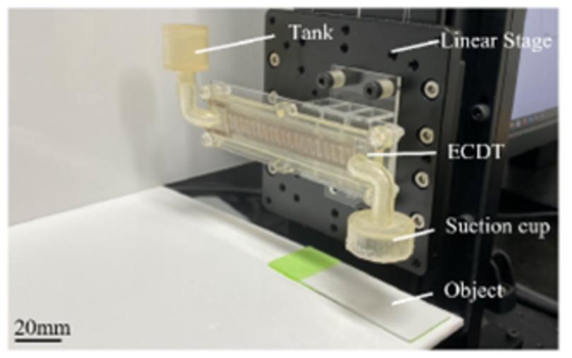 A 2in1 sensor for fluid detection driven by electrochemical reaction is developed.