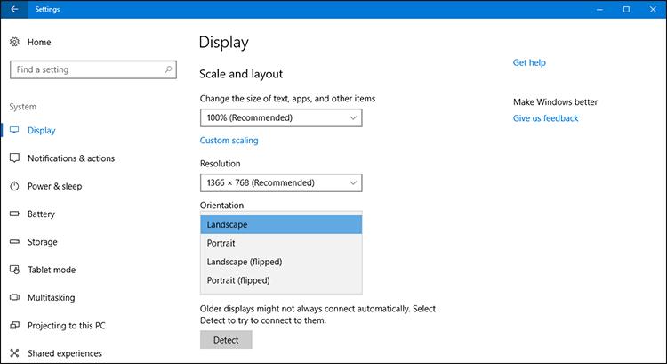 How to set Windows screen settings 