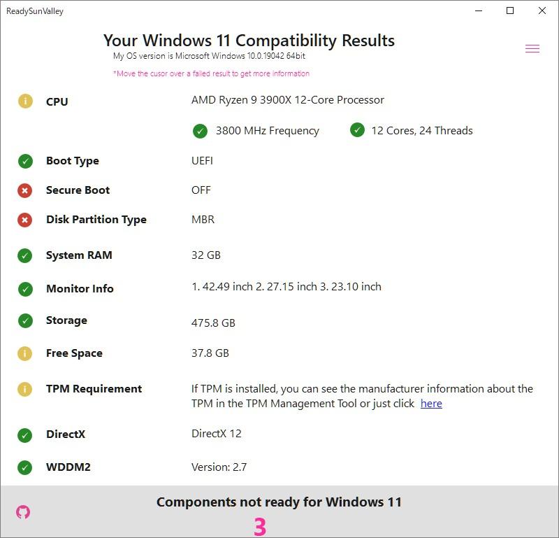 「Windows 11」へ更新できない原因の調査ツール「ReadySunValley」 ～親切なUIが魅力