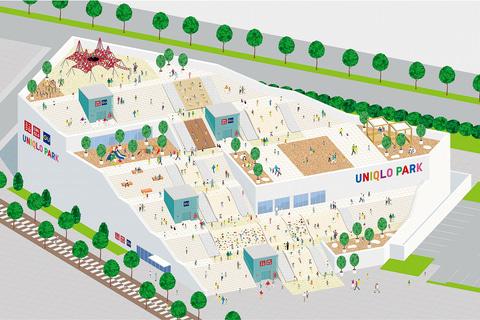 ユニクロ、屋上に公園のある「UNIQLO PARK 横浜ベイサイド店」4月10日開業。1万円以上の購入でエコバッグ 