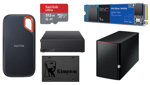 【Amazonタイムセール祭り】バッファローの外付け6TB HDDが1万1280円　HDD、SSD、SDカードなどのストレージ系まとめ