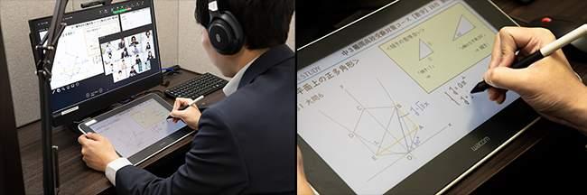 Active in online classes... Wacom's paper-like "liquid crystal pen tablet" "want to support the educational environment"