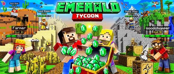 The free map "MINECRAFT: EMERALD TYCOON" appears on Micra!Optimization for mobile