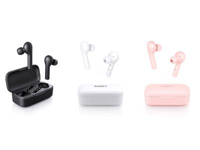 AUKEY left and right separated complete wireless earphone EP-T21 (black, white, pink) is half price off! Succeeded in downsizing and weight reduction ♪ Company release