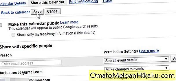 How do you share a Google calendar with other people? 