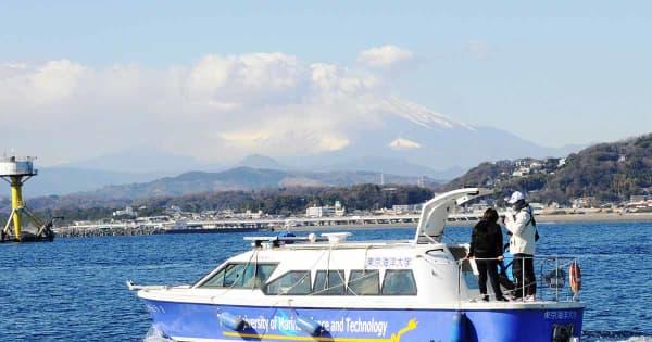 ニュース 漁業現場にクリーンエネルギー　平塚市が電池式推進船の試験走行