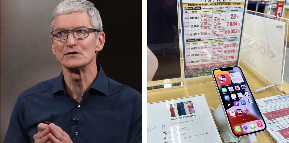 Syy siihen, miksi vain Japanin markkinat "pysähtyivät" Applen hyvistä taloudellisista tuloksista huolimatta... Miksi iPhone 13 mini on "polkumyynnillä"?