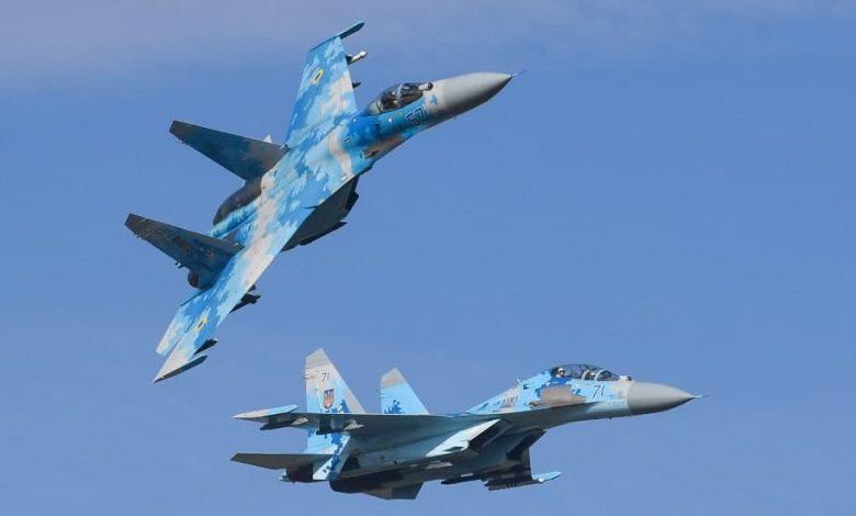 Four Ukrainian Su-27s were shot down in an air battle with Russian fighter jets