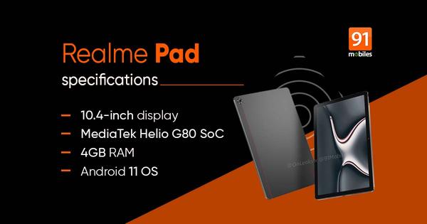 Realme Pad specifications spotted on Geekbench: MediaTek chipset, 4GB RAM, and more 