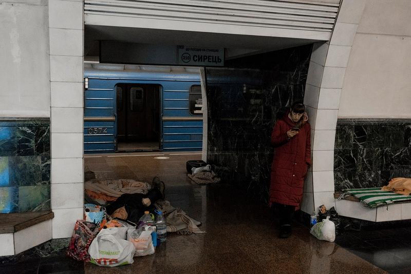 Inside Kyiv’s Metro, a Citywide Bomb Shelter 