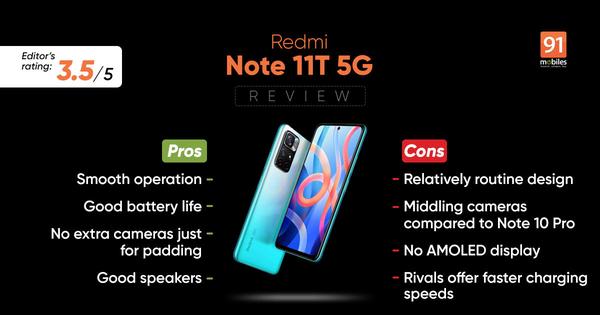 Redmi Note 11T 5G review in seven points 