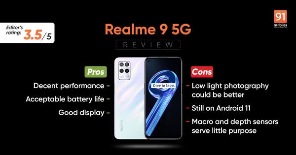 Realme 9 5G review: a run of the mill budget offering 