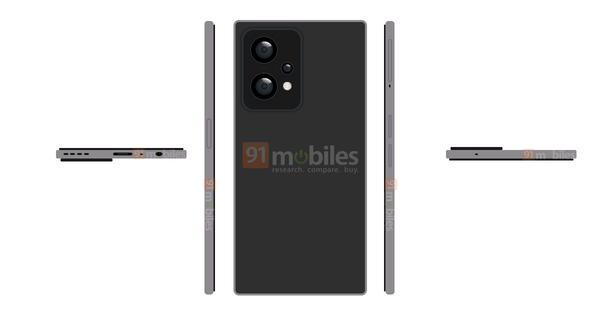 [Exclusive] OnePlus Nord 2T render shows off sandstone rear panel, unique rear camera module 