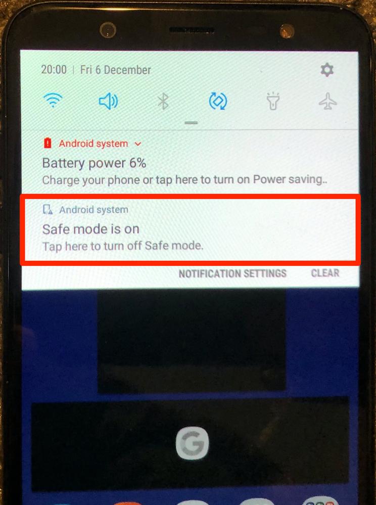 How to turn safe mode on and off on Android