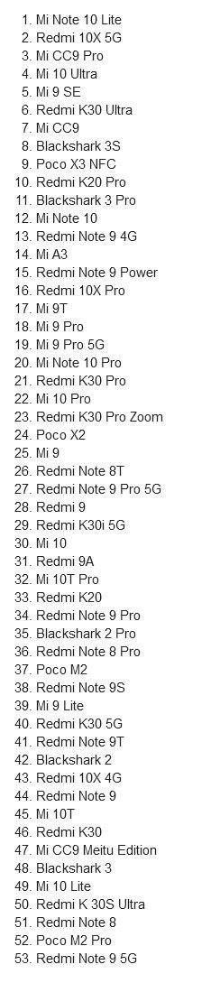 MIUI 12.5 India Update List: MIUI 12.5 Update Full List For India (Mi, Redmi, Poco Devices) 