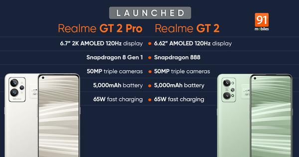 Realme GT 2, GT 2 Pro launched globally at MWC 2022: price, specifications 