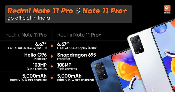 Xiaomi Redmi Note 11 Pro Series With 120Hz Display And 67W Fast Charging Launched In India: Price, Specifications 