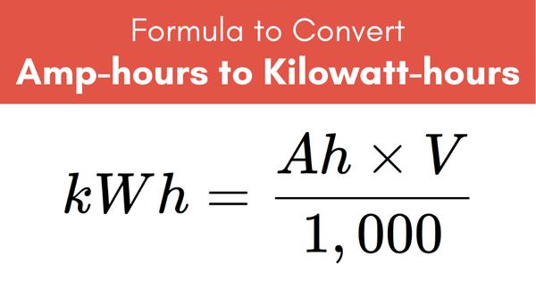 What are kWh and Ah? 