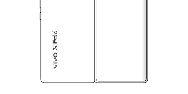 Vivo X Fold schematic shows potential foldable design 