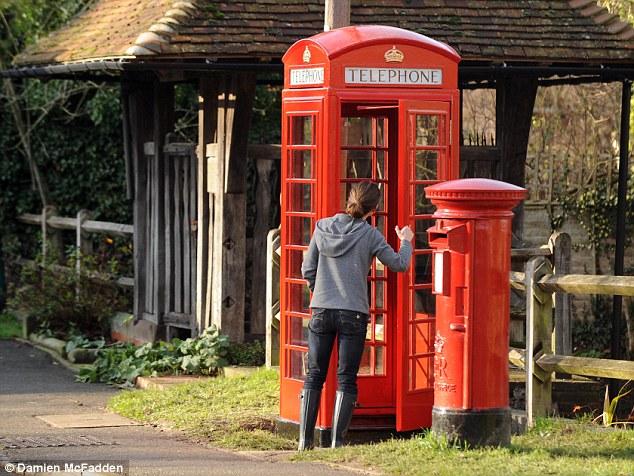 Gang pose as workmen... to steal iconic red phone box from village 