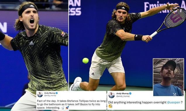 Andy Murray fumes over excessively long bathroom break by opponent Stefanos Tsitsipas at US Open 