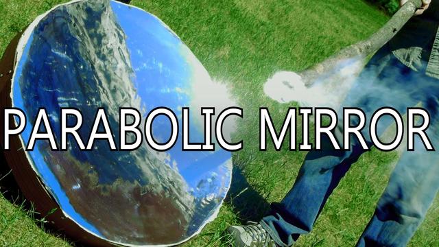 Pressure-formed Parabolic Mirror From A Mylar Blanket | Hackaday 