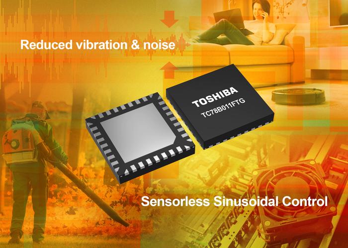 Toshiba Launches Hall Sensorless Sine-Wave Drive Three-Phase Brushless DC Motor Control Pre-Driver IC That Helps to Reduce Vibration and Noise 