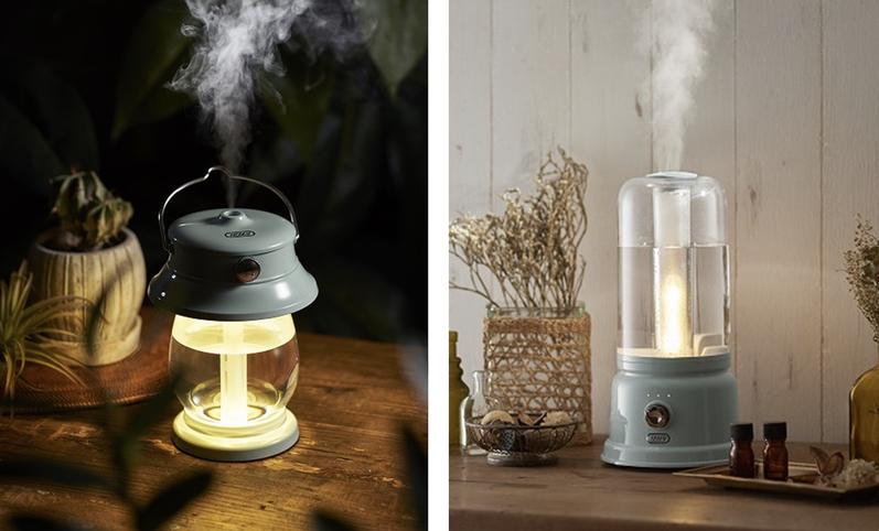 Radonna, LED lantern / aroma lamp type humidifier that can also be used as an interior