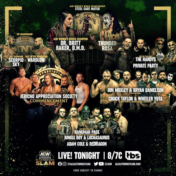 AEW Dynamite “St. Patrick’s Day Slam” Results 