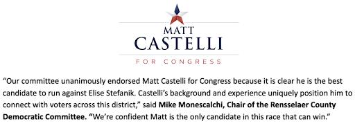 Democrat Matt Castelli wants to rebuild trust in government in congressional run for NY-21 