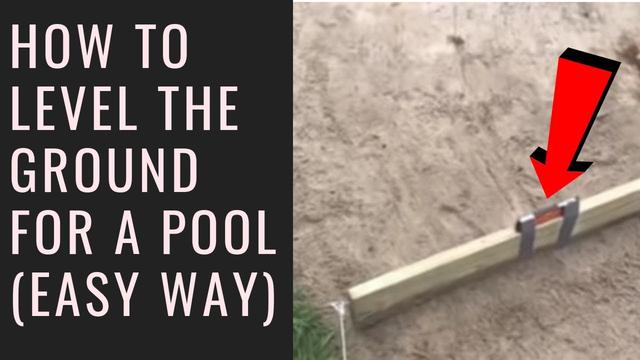 How to Level Ground For a Pool