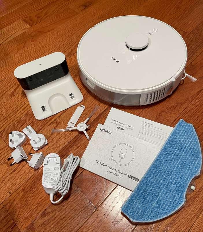 360 S8 robot vacuum and mop review – It literally says, “Cleaning makes me happy!” 
