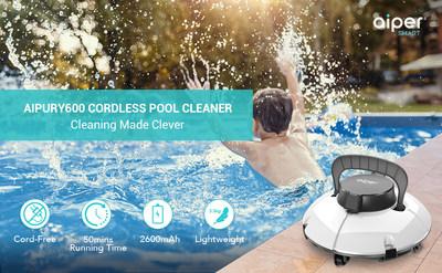  Aiper Smart Releases AIPURY600 Cordless Pool-Cleaner, Offering New Cordless Robot Technology Innovations