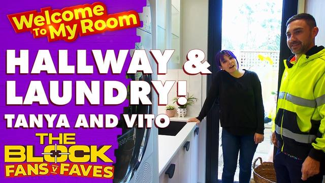 Tanya and Vito's Hallway, Laundry and Powder Room 