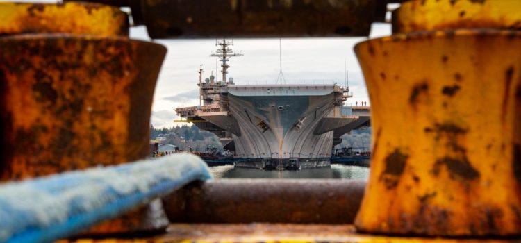 US aircraft carrier, site of a 1972 race riot at sea, on way to scrapyard 