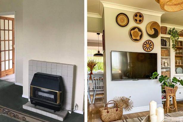Couple spruce up their 'tired' home and add £63k to its value with Facebook bargains 