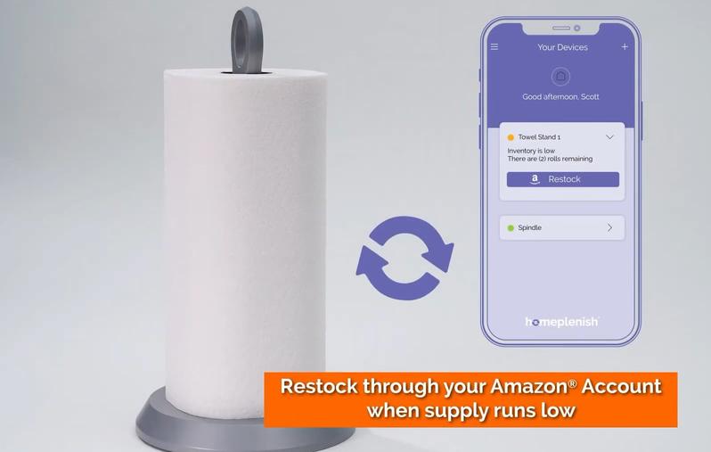 This gizmo tracks your TP usage and automatically orders more when you get low
