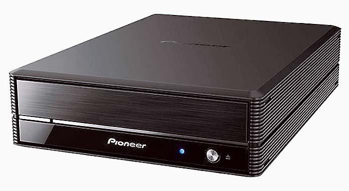 Pioneer, function enhancement/designed external disc drive "BDR-X13J-S".Recording quality/double speed