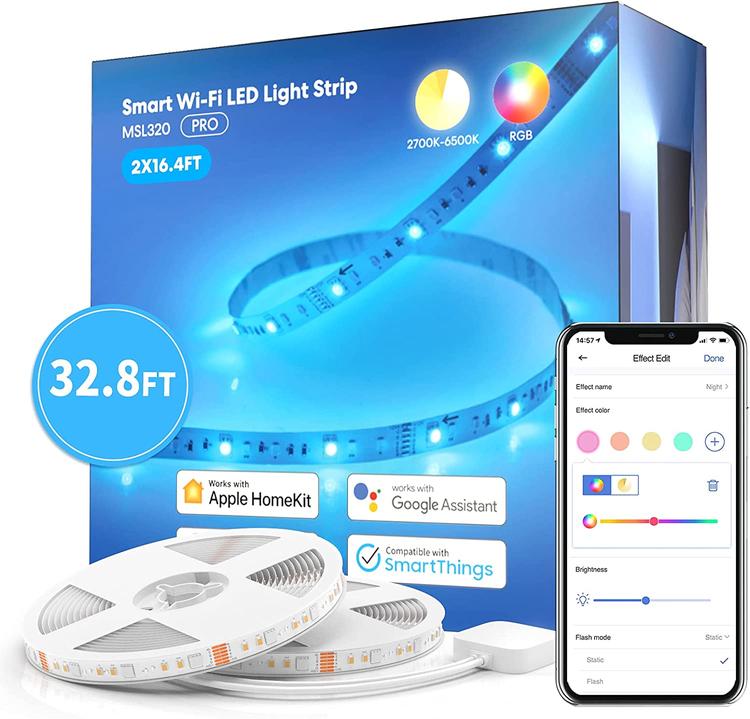 Meross Smart LED strip lights — affordable with support for HomeKit, Alexa and Google Assistant 