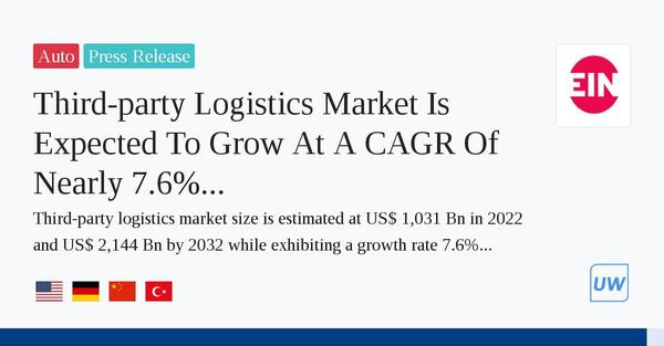 Third Party Logistics Market Size [2022] | to extend USD 1,701.2 billion in 2028, exhibiting a CAGR of 8.26% 