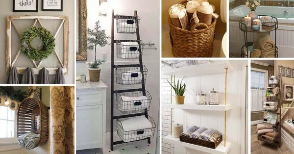 Towel storage – 26 ideas to keep washcloths organized and at the ready 