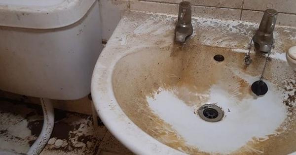 Man's disgusting council flat that 'sewage has been leaking into for three years' 