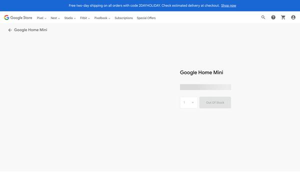 The Google Home Mini has finally been discontinued 