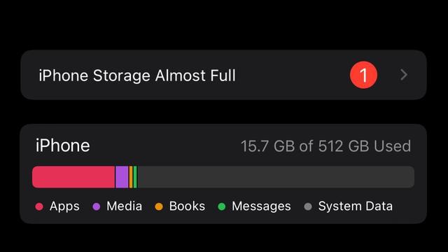 'iPhone storage almost full' message plaguing some iOS 15 users