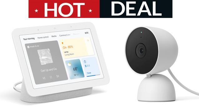Google Nest Cam and Nest Hub Max smart home bundle deal cuts £50 off price 