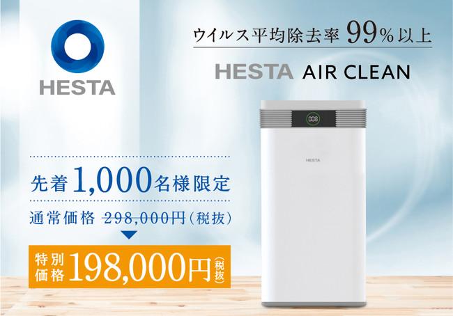 【ウイルス平均除去率は99％以上】IoT対応の次世代型の空気清浄機「HESTA エアクリーン」。～株式会社大倉～ 企業リリース | 日刊工業新聞 電子版