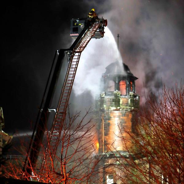 Scots residents’ water turned dark brown as firefighters used supply to tackle blaze