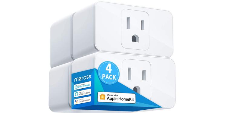 meross smart HomeKit gear: Mini plugs from $7.50 each, 2-pack color light bulbs $22, more