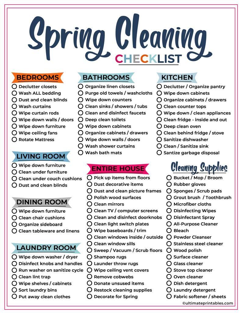 Everything you need on your spring cleaning checklist 